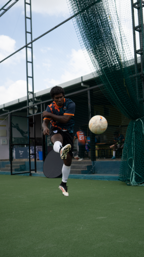 athletes passing ball during training session athletes passing ball during training session